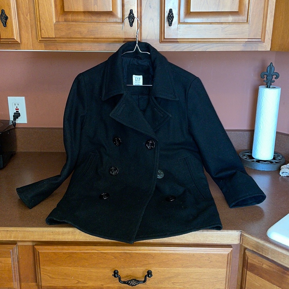 Gap kids wool blend peacoat